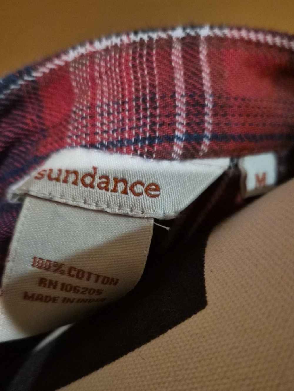 Sundance Women’s Red & Blue Plaid Button-Front Tunic Top - Picture 2 of 8